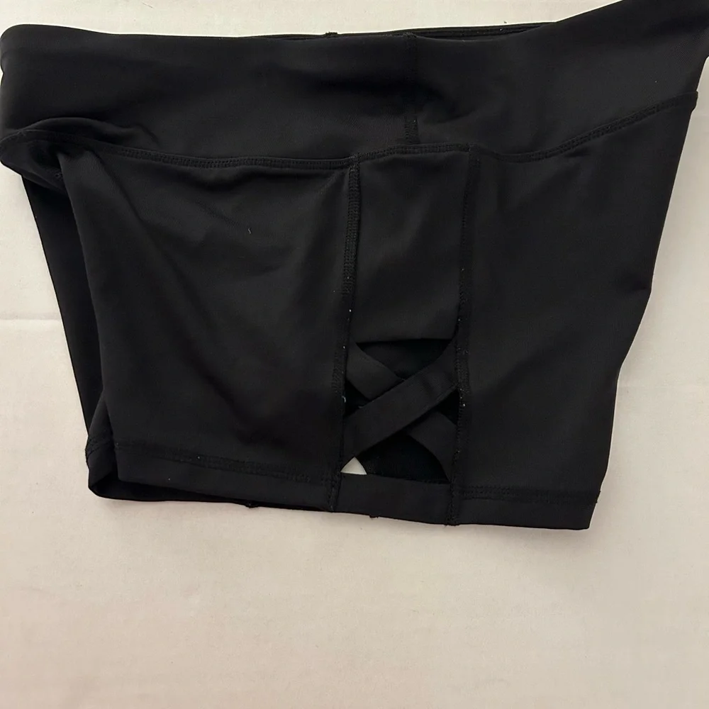 Material Girl Active Black Jr. shorts size large.